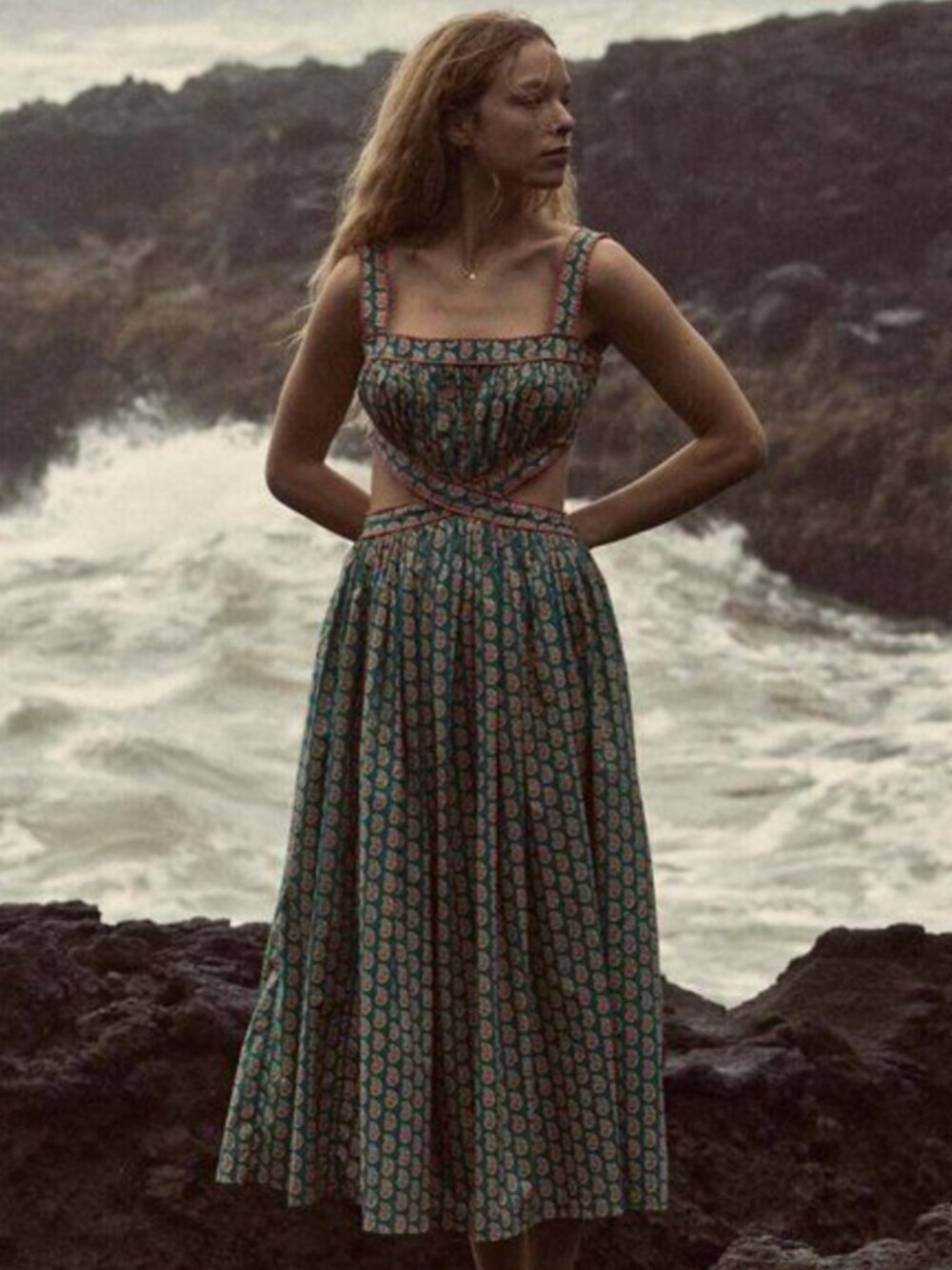 DÔEN Tasha Dress | Sunrise Paisley | Size XL